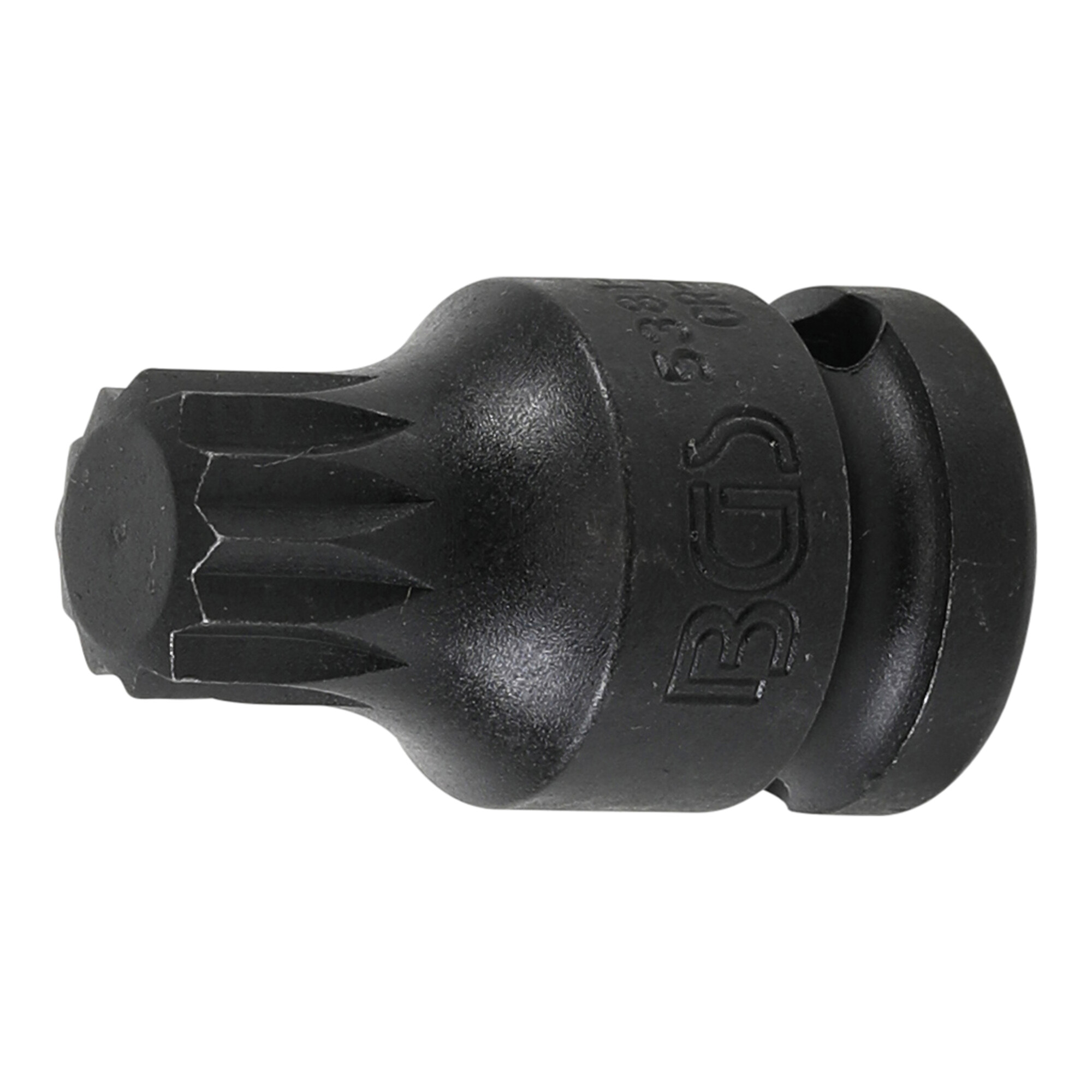 BGS Kraft-Bit-Einsatz 5381-M16, Antrieb Innenvierkant 12,5 mm (1/2"), Innenvielzahn (für XZN) M16 ; BGS technic