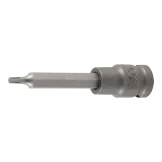 BGS Kraft-Bit-Einsatz 5470, Länge 100 mm, Antrieb Innenvierkant 12,5 mm (1/2"), T-Profil (für TX) T25