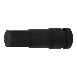 BGS Kraft-Bit-Einsatz 5481-M19, Antrieb Innenvierkant 12,5 mm (1/2"), Innensechskant 19 mm
