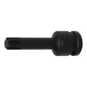 BGS Kraft-Bit-Einsatz 5483-M12, Antrieb Innenvierkant 12,5 mm (1/2"), Keil-Profil (für RIBE) M12