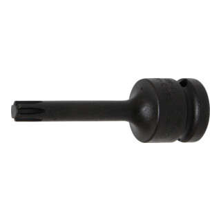 BGS Kraft-Bit-Einsatz 5483-M8, Antrieb Innenvierkant 12,5 mm (1/2"), Keil-Profil (für RIBE) M8