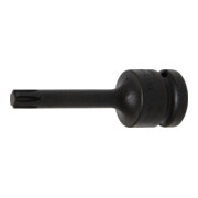 BGS Kraft-Bit-Einsatz 5483-M8, Antrieb Innenvierkant 12,5 mm (1/2"), Keil-Profil (für RIBE) M8