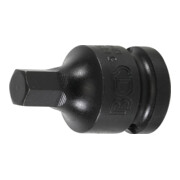 BGS Kraft-Bit-Einsatz 5485-10, Antrieb Innenvierkant 12,5 mm (1/2"), Innensechskant 10 mm