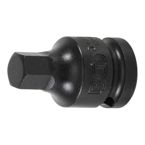 BGS Kraft-Bit-Einsatz 5485-12, Antrieb Innenvierkant 12,5 mm (1/2"), Innensechskant 12 mm