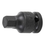 BGS Kraft-Bit-Einsatz 5485-13, Antrieb Innenvierkant 12,5 mm (1/2"), Innensechskant 13 mm