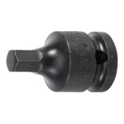 BGS Kraft-Bit-Einsatz 5485-9, Antrieb Innenvierkant 12,5 mm (1/2"), Innensechskant 9 mm