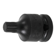 BGS Kraft-Bit-Einsatz 5487-M10, Antrieb Innenvierkant 12,5 mm (1/2"), Innenvielzahn (für XZN) M10