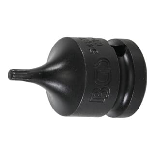 BGS Kraft-Bit-Einsatz 5487-M4, Antrieb Innenvierkant 12,5 mm (1/2"), Innenvielzahn (für XZN) M4