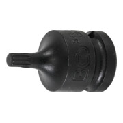 BGS Kraft-Bit-Einsatz 5487-M6, Antrieb Innenvierkant 12,5 mm (1/2"), Innenvielzahn (für XZN) M6