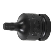 BGS Kraft-Bit-Einsatz 5487-M8, Antrieb Innenvierkant 12,5 mm (1/2"), Innenvielzahn (für XZN) M8