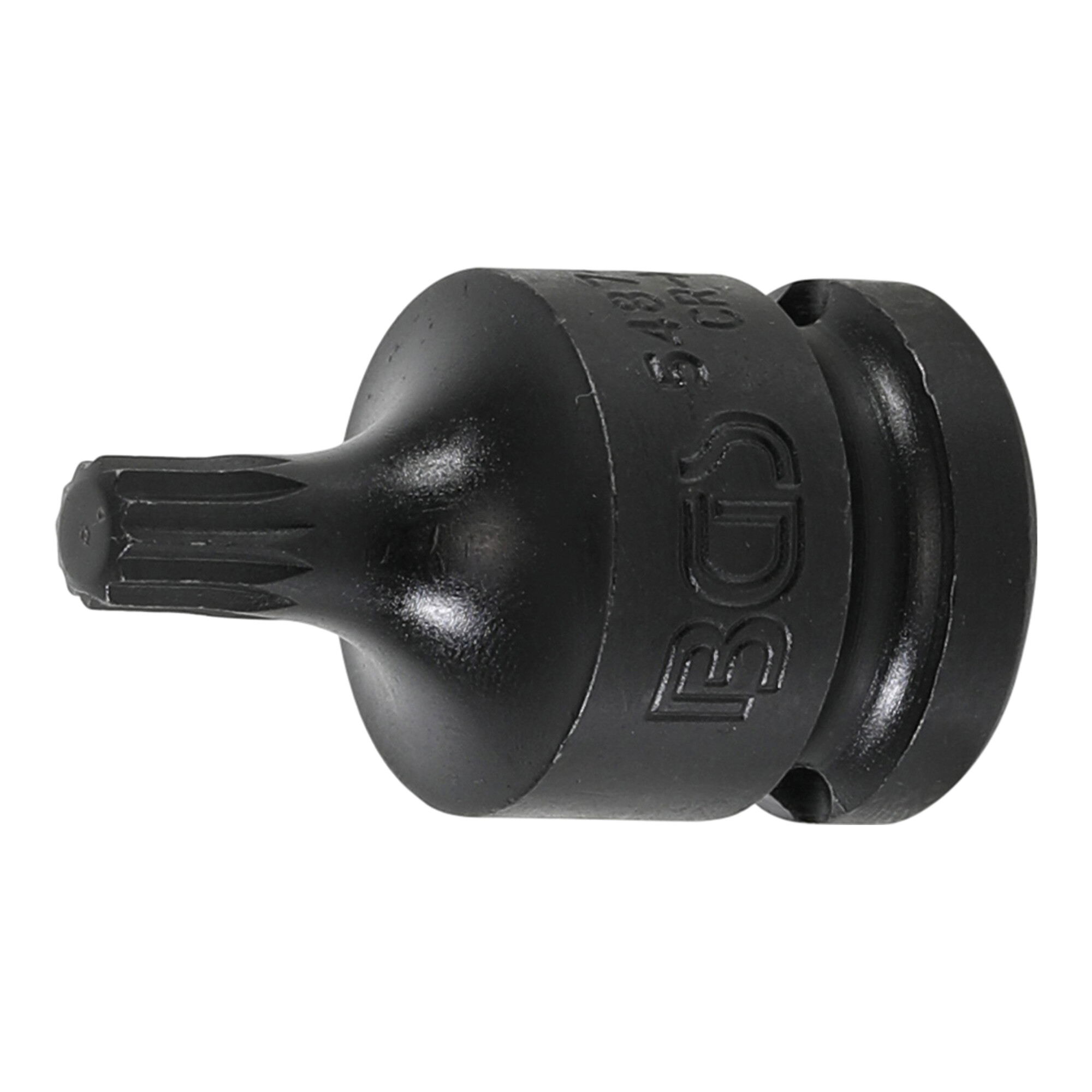 BGS Kraft-Bit-Einsatz 5487-M8, Antrieb Innenvierkant 12,5 mm (1/2"), Innenvielzahn (für XZN) M8 ; BGS technic
