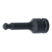 BGS Kraft-Bit-Einsatz 5488-10, Länge 75 mm, Antrieb Innenvierkant 12,5 mm (1/2"), Innensechskant mit Kugelkopf 10 mm