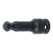 BGS Kraft-Bit-Einsatz 5488-14, Länge 75 mm, Antrieb Innenvierkant 12,5 mm (1/2"), Innensechskant mit Kugelkopf 14 mm