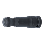 BGS Kraft-Bit-Einsatz 5488-19, Länge 75 mm, Antrieb Innenvierkant 12,5 mm (1/2"), Innensechskant mit Kugelkopf 19 mm