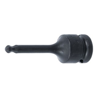 BGS Kraft-Bit-Einsatz 5488-6, Länge 75 mm, Antrieb Innenvierkant 12,5 mm (1/2"), Innensechskant mit Kugelkopf 6 mm