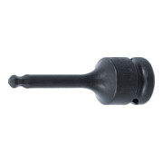 BGS Kraft-Bit-Einsatz 5488-6, Länge 75 mm, Antrieb Innenvierkant 12,5 mm (1/2"), Innensechskant mit Kugelkopf 6 mm