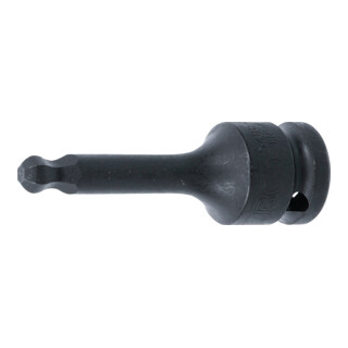 BGS Kraft-Bit-Einsatz 5488-8, Länge 75 mm, Antrieb Innenvierkant 12,5 mm (1/2"), Innensechskant mit Kugelkopf 8 mm