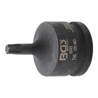 BGS Kraft-Bit-Einsatz 5545, Antrieb Innenvierkant 20 mm (3/4"), T-Profil (für TX) T45