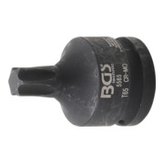 BGS Kraft-Bit-Einsatz 5565, Antrieb Innenvierkant 20 mm (3/4"), T-Profil (für Torx) T65