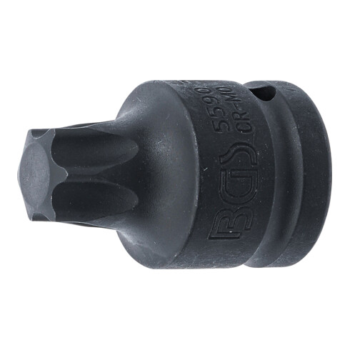 BGS Kraft-Bit-Einsatz 5590, Antrieb Innenvierkant 20 mm (3/4"), T-Profil (für Torx) T90