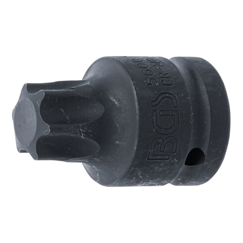 BGS Kraft-Bit-Einsatz 5600, Antrieb Innenvierkant 20 mm (3/4"), T-Profil (für Torx) T100