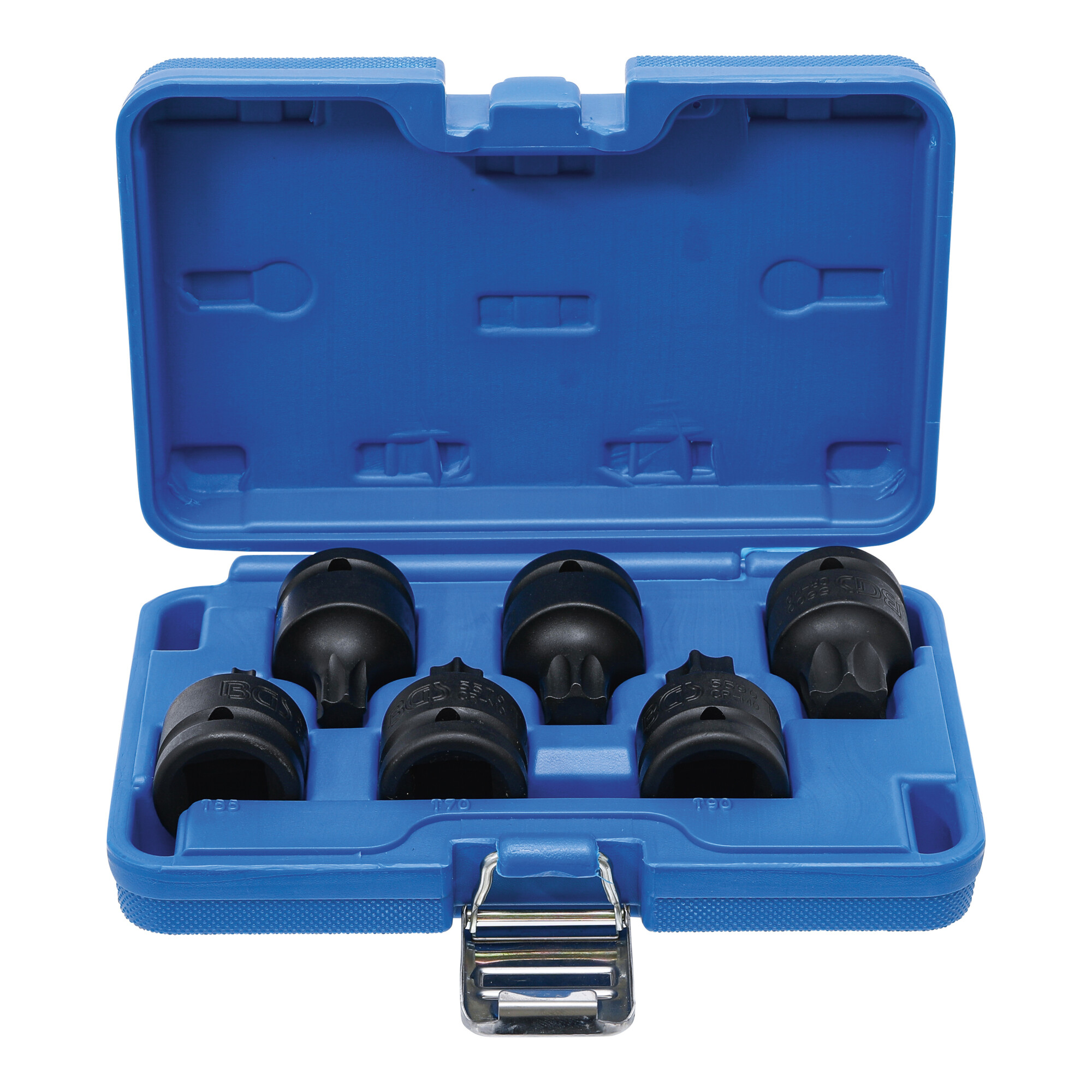 BGS Kraft-Bit-Einsatz-Satz Antrieb Innenvierkant 20 mm (3/4 Zoll) T-Profil (für TX) T55 - T100 6 tlg. ; BGS technic