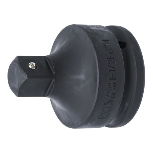 BGS Kraft-Steckschlüssel-Adapter 7468, Innenvierkant 38 mm (1 1/2") - Außenvierkant 25 mm (1")