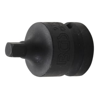 BGS Kraft-Steckschlüssel-Adapter 9778, Innenvierkant 12,5 mm (1/2") - Außenvierkant 6,3 mm (1/4")