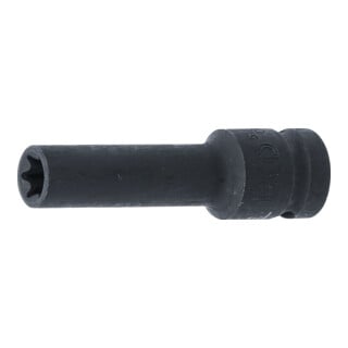 BGS Kraft-Steckschlüssel-Einsatz E-Profil, tief 5204-12, Antrieb Innenvierkant 12,5 mm (1/2"), SW E12 mm