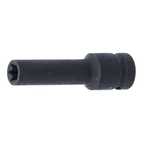 BGS Kraft-Steckschlüssel-Einsatz E-Profil, tief 5204-12, Antrieb Innenvierkant 12,5 mm (1/2"), SW E12 mm