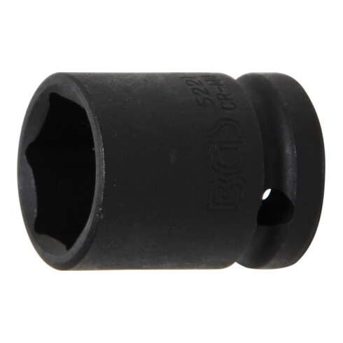 BGS Kraft-Steckschlüssel-Einsatz Sechskant 5221, Antrieb Innenvierkant 12,5 mm (1/2"), SW 21 mm