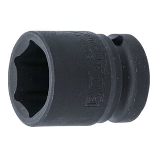 BGS Kraft-Steckschlüssel-Einsatz Sechskant 5222, Antrieb Innenvierkant 12,5 mm (1/2"), SW 22 mm