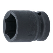 BGS Kraft-Steckschlüssel-Einsatz Sechskant 5222, Antrieb Innenvierkant 12,5 mm (1/2"), SW 22 mm