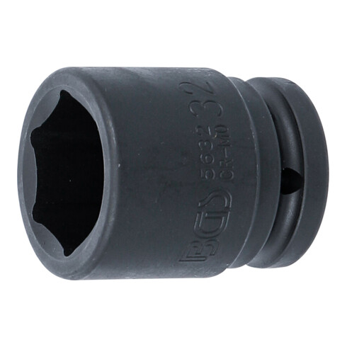 BGS Kraft-Steckschlüssel-Einsatz Sechskant 5632, Antrieb Innenvierkant 20 mm (3/4"), SW 32 mm