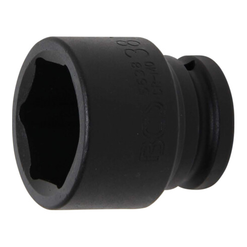 BGS Kraft-Steckschlüssel-Einsatz Sechskant 5638, Antrieb Innenvierkant 20 mm (3/4"), SW 38 mm