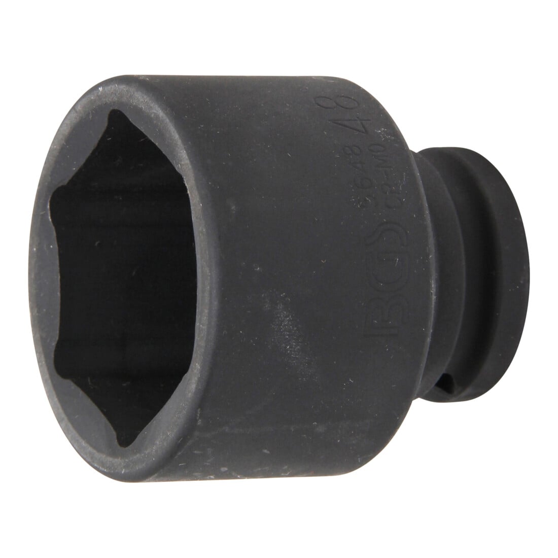 BGS Kraft-Steckschlüssel-Einsatz Sechskant 5648, Antrieb Innenvierkant 20 mm (3/4"), SW 48 mm