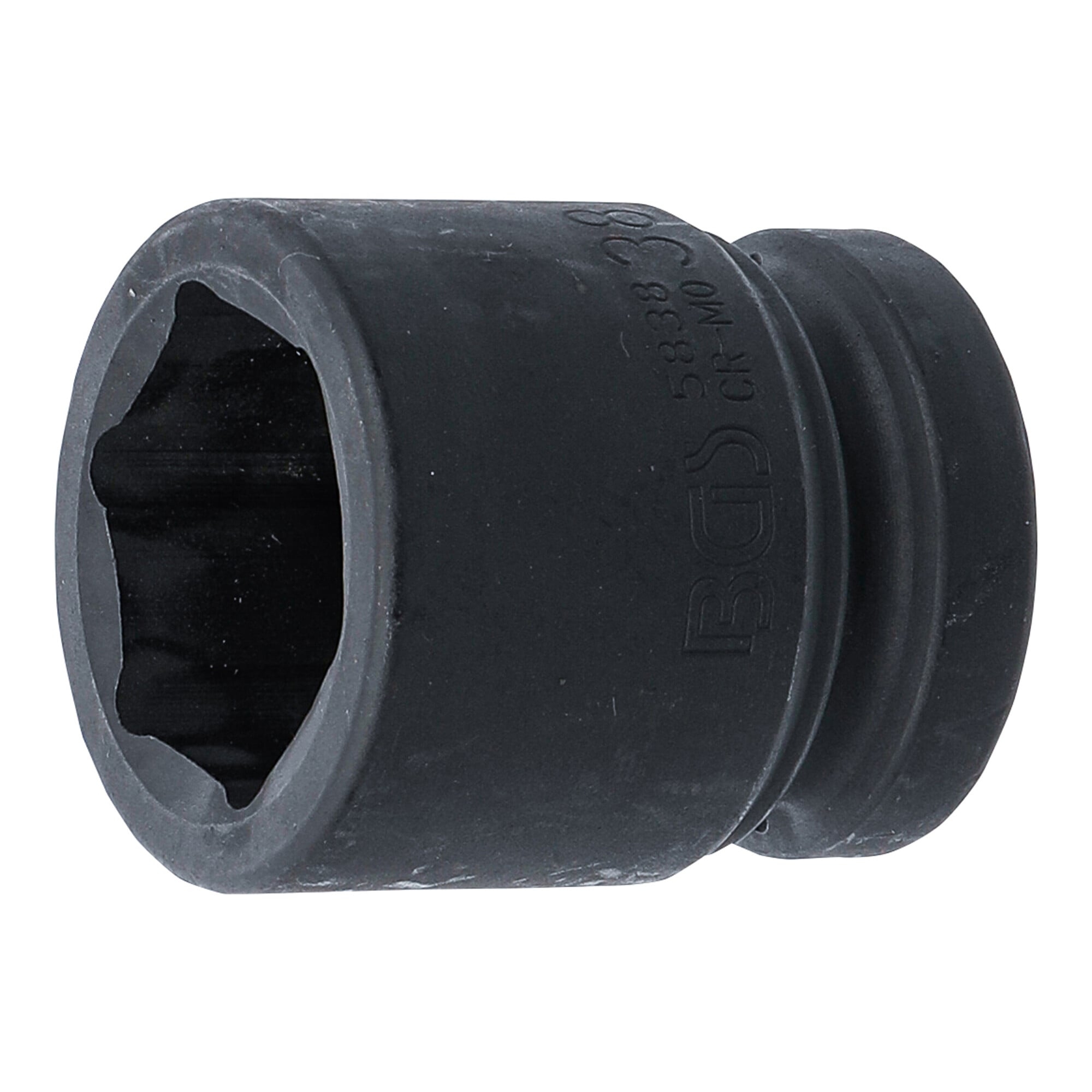 BGS Kraft-Steckschlüssel-Einsatz Sechskant 5838, Antrieb Innenvierkant 25 mm (1"), SW 38 mm ; BGS technic