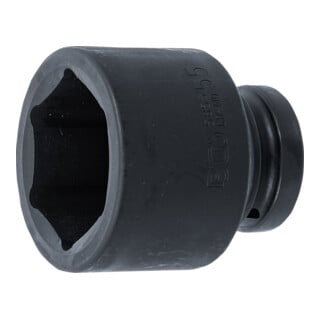 BGS Kraft-Steckschlüssel-Einsatz Sechskant 5855, Antrieb Innenvierkant 25 mm (1"), SW 55 mm