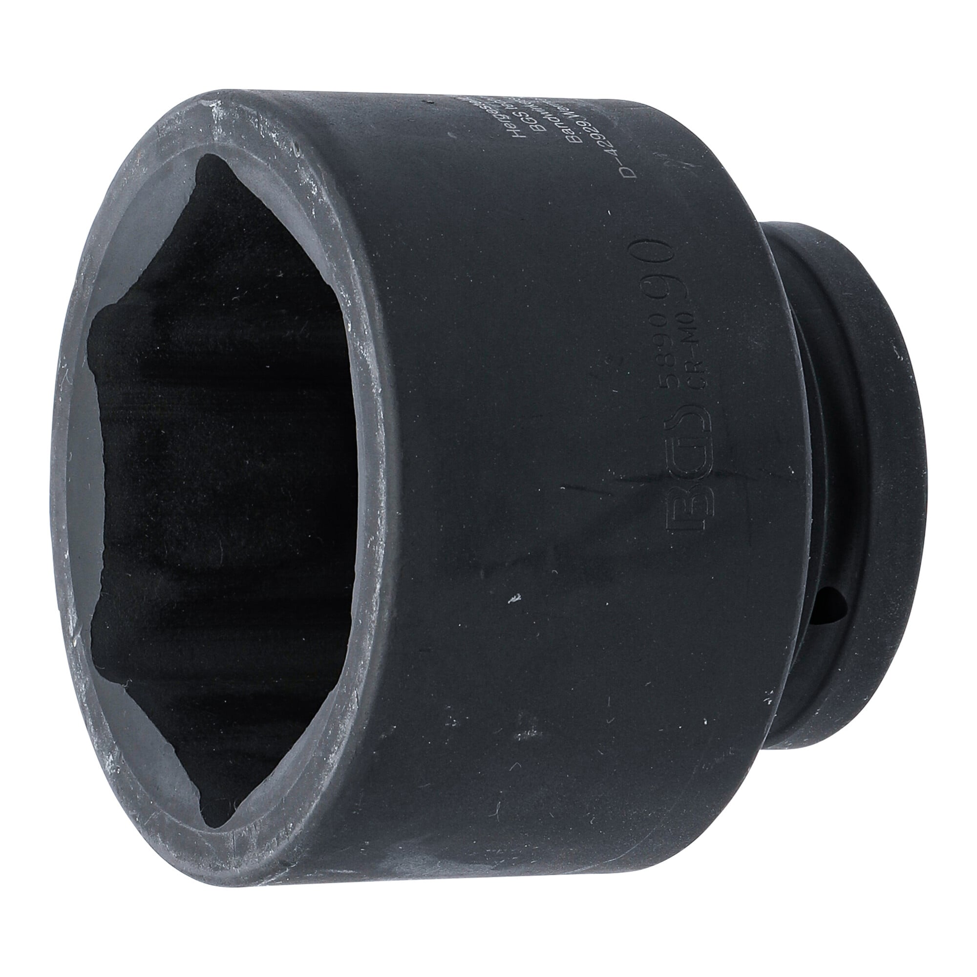 BGS Kraft-Steckschlüssel-Einsatz Sechskant 5890, Antrieb Innenvierkant 25 mm (1"), SW 90 mm ; BGS technic