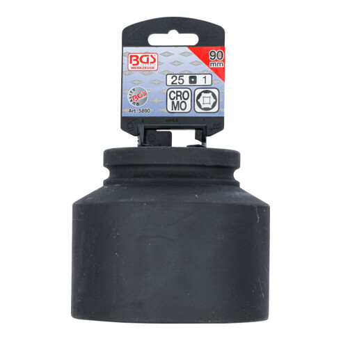 BGS Kraft-Steckschlüssel-Einsatz Sechskant 5890, Antrieb Innenvierkant 25 mm (1"), SW 90 mm