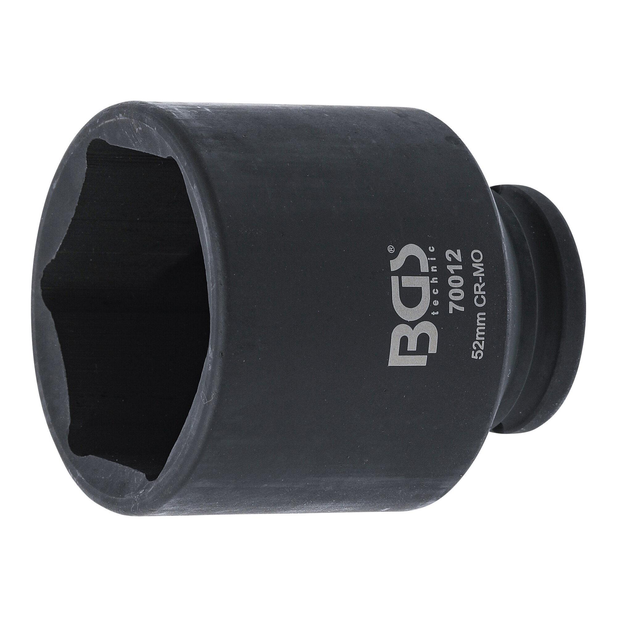 BGS Kraft-Steckschlüssel-Einsatz Sechskant 70012, Antrieb Innenvierkant 12,5 mm (1/2"), SW 52 mm ; BGS technic