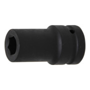 BGS Kraft-Steckschlüssel-Einsatz Sechskant, tief 5500-21, Antrieb Innenvierkant 25 mm (1"), SW 21 mm
