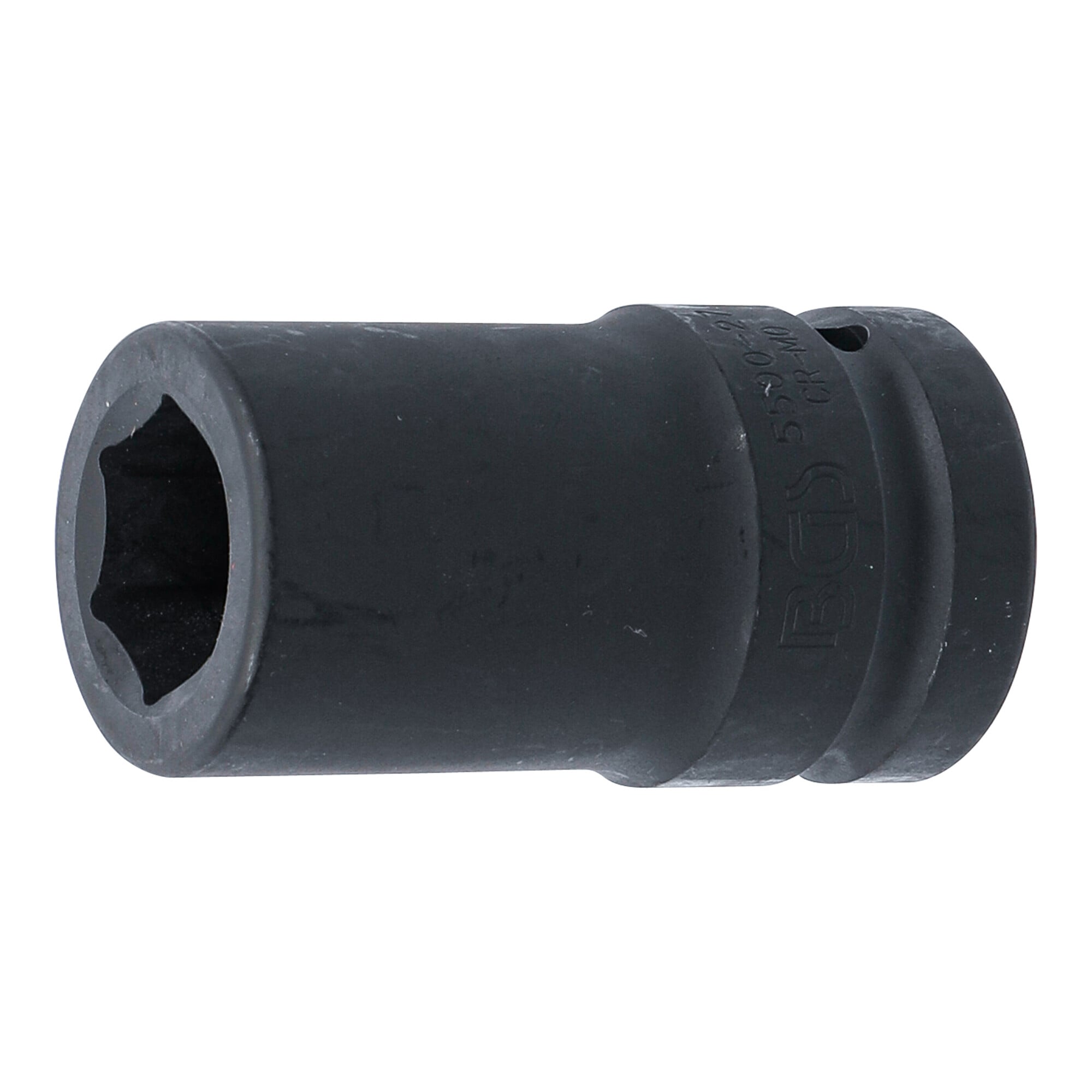 BGS Kraft-Steckschlüssel-Einsatz Sechskant, tief 5500-27, Antrieb Innenvierkant 25 mm (1"), SW 27 mm ; BGS technic