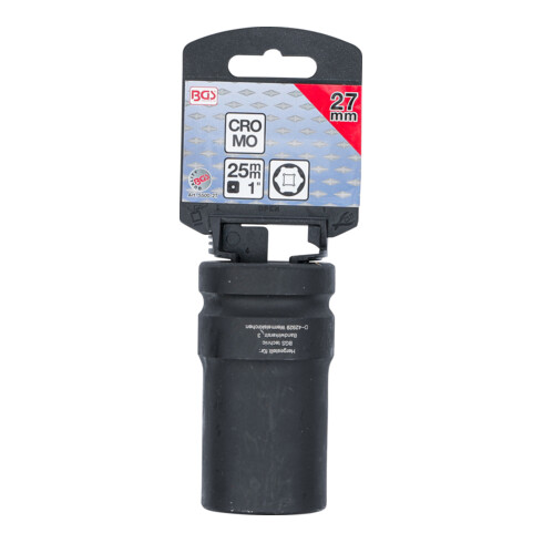 BGS Kraft-Steckschlüssel-Einsatz Sechskant, tief 5500-27, Antrieb Innenvierkant 25 mm (1"), SW 27 mm