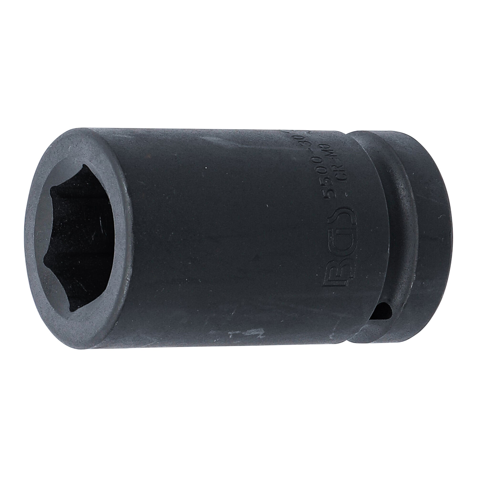 BGS Kraft-Steckschlüssel-Einsatz Sechskant, tief 5500-30, Antrieb Innenvierkant 25 mm (1"), SW 30 mm ; BGS technic