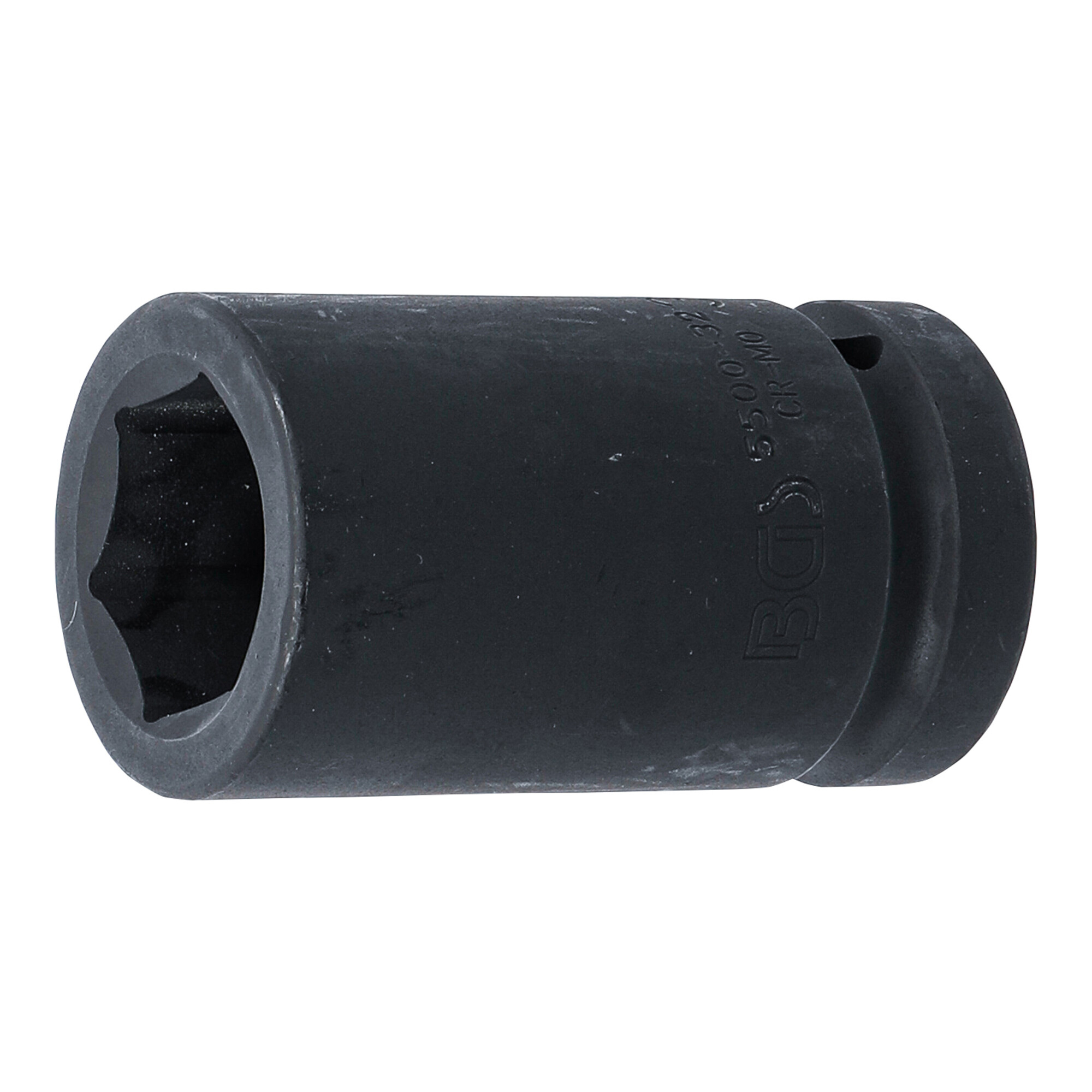 BGS Kraft-Steckschlüssel-Einsatz Sechskant, tief 5500-32, Antrieb Innenvierkant 25 mm (1"), SW 32 mm ; BGS technic