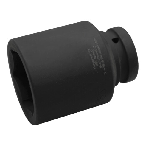 BGS Kraft-Steckschlüssel-Einsatz Sechskant, tief 5500-55, Antrieb Innenvierkant 25 mm (1"), SW 55 mm