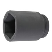 BGS Kraft-Steckschlüssel-Einsatz Sechskant, tief 5500-75, Antrieb Innenvierkant 25 mm (1"), SW 75 mm