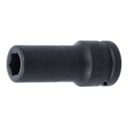 BGS Kraft-Steckschlüssel-Einsatz Sechskant, tief 5717, Antrieb Innenvierkant 20 mm (3/4"), SW 17 mm