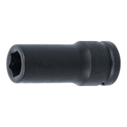 BGS Kraft-Steckschlüssel-Einsatz Sechskant, tief 5719, Antrieb Innenvierkant 20 mm (3/4"), SW 19 mm